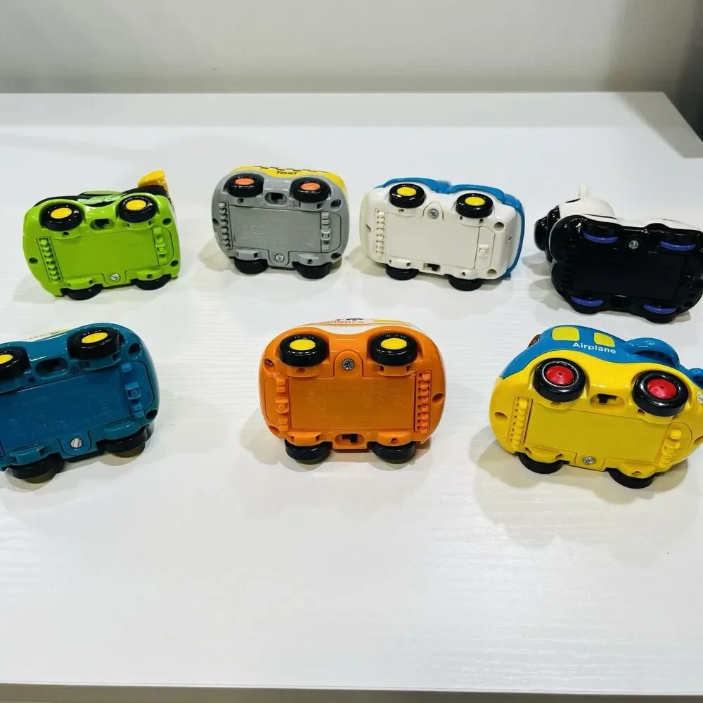 Lot of 7 Vtech Go Go Smart Wheels Toys Van, Airplane, Race Car, Truck & Animals